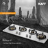Kaff  Hobs - BLH-F 100 WH - 4 Full Brass High Efficiency Burners with Flame Failure Device