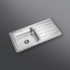 Kaff Sink -  KSD 10 SBD - Stainless steel - Single bowl with drain