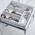Elegance Series - SS  Cutlery Kitchen Basket with Channel - Standard Range