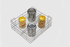 Essential Series - SS  Partition Kitchen Basket with Channel - Economy Range