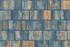 European Wall Paper - Bricks & Stones Pattern - Blue, Brown - HSMARCE 3007