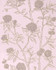 European Wall Paper - FloralsFlowers, Leaves, Bushes Pattern - Grey, Ivory, Gold - HSMAR31-602