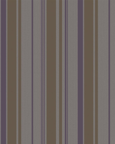 European Wall Paper - Stripes Pattern - Copper, Purple, Beige - HSMAR55241