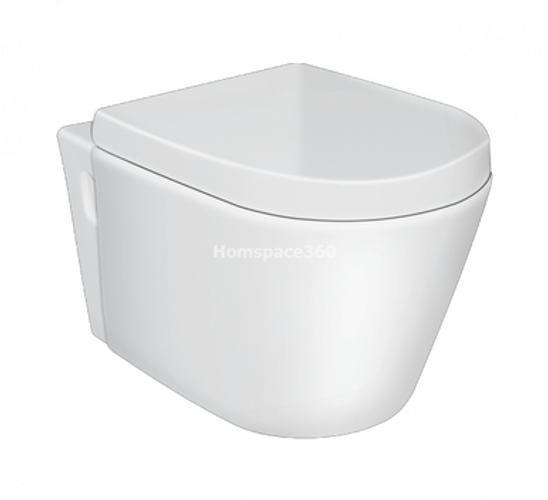 Hindware Twilight 92092 P-Trap Wall Mounted Starwhite Closet