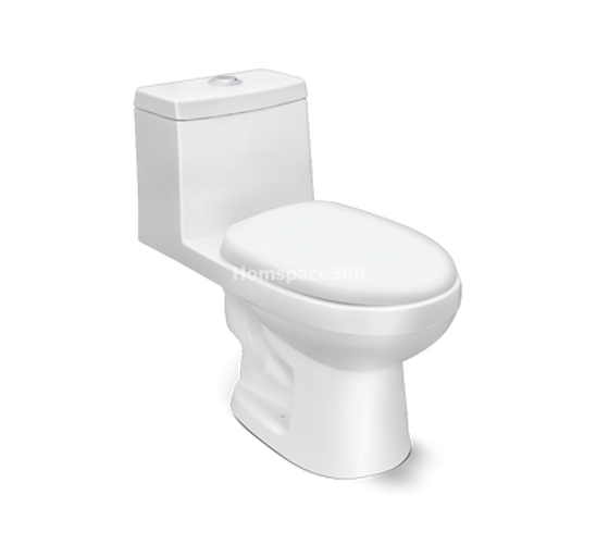 Hindware EALPINE S-220 92504 S-Trap Floor Mounted Starwhite One Piece Water Closet