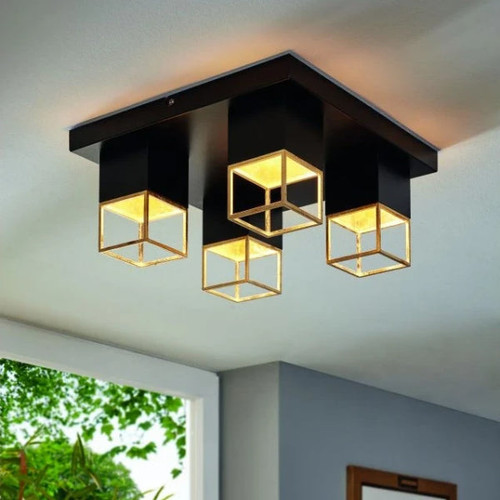 Online India Home Interior Luxury Decorative Fancy Light - Signature Ceiling Light -SQUARES OF SYMMETRY -A
