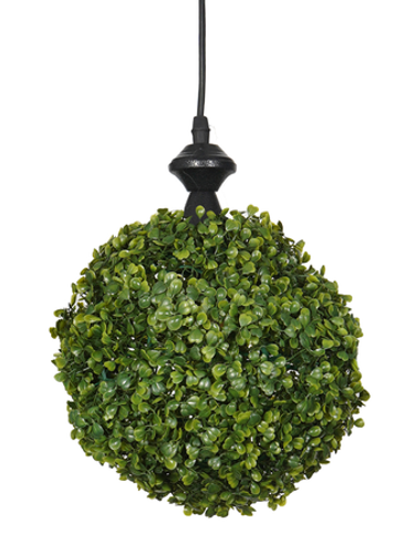 Online India Home Interior Luxury Decorative Fancy Light - Emerald Pendant Light - 9 inches Faux Green Grass Ball Topiary Hanging Pendant Light