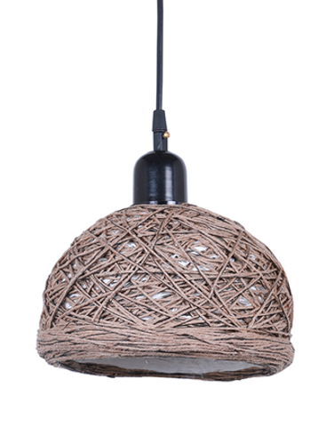Online India Home Interior Luxury Decorative Fancy Light - Emerald Pendant Light - Brown 8 Inches String Bowl Pendant Lamp