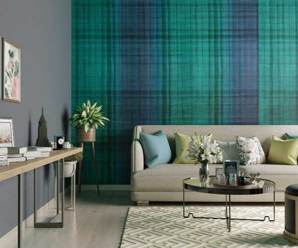 Asian Paints Weaving Texture Wall Paint Caribbean Green