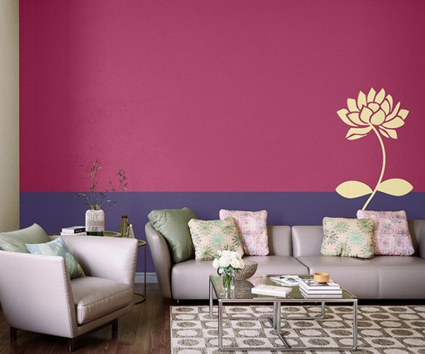 Asian Paints Serenity Stencil Wall Paint Morning Glory