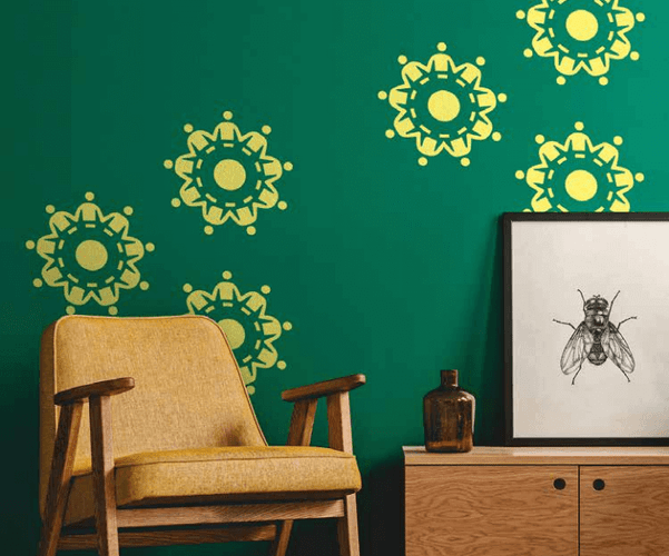 Asian Paints Unity Harmony Stencil Wall Paint Lemon burst