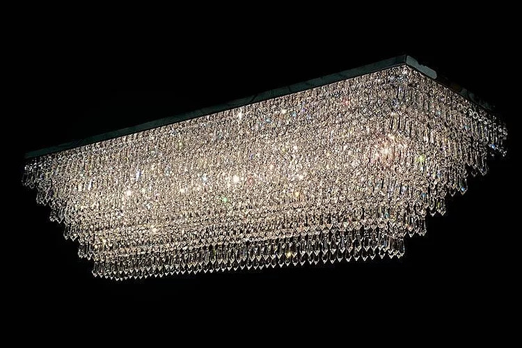 Elegance Series - Rectangular crystal chandelier