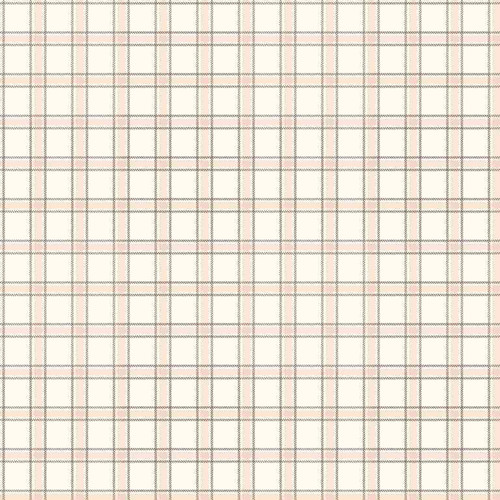 European Wall Paper - Geometric Pattern - White, Off White, Pink - HSMARA 24403