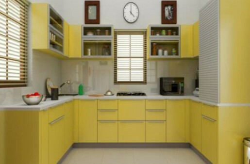 U Shaped Modular Kitchen