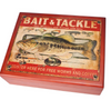 "BAIT AND TACKLE" -----------6" X 8" MAHOGANY BOX