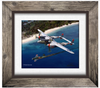 P-38  LIGHTNING FAUX/PRINTED BIRCH WOOD FRAME