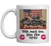 "GINA  ELISE  ON  A  HARLEY"  CERAMIC MUG