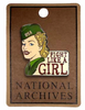 "FIGHT LIKE A GIRL"  ENAMEL  PIN