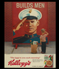 KELLOG'S AND THE USMC BUILD MEN---METAL SIGN