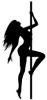 LASER CUT-OUT SILHOUETTE DANCER METAL SIGN