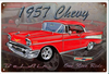 1957 CHEVY BEL AIR--ONE NICE RIDE---metal sign