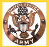 United States Army Emblem---Laser-cut Metal Sign