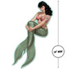 Bettie  Page  Mermaid------ Large  Metal Sign