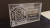 FIREFIGHTERS  CLEAR ACRYLIC  PLAQUE