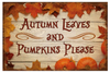 AUTUMN  LEAVES--METAL SIGN