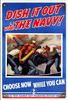 VINTAGE NAVY RECRUITMENT--METAL SIGN