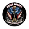 "NEVER  FORGET"  METAL  SIGN