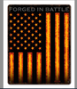 "FORGED  IN  BATTLE"  METAL  SIGN