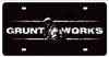 "GRUNT  WORKS"  METAL LICENSE PLATE