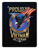 "PROUD  VIETNAM VET"  METAL  SIGN