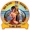 "TROPICAL  DREAMS"  METAL  SIGN