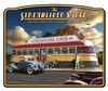 "STREAMLINER  DINER"  METAL  SIGN