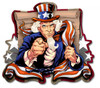 "UNCLE  SAM PATRIOT" METAL SIGN