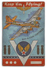 "B-17 FLYING FORTRESS"   METAL   SIGN