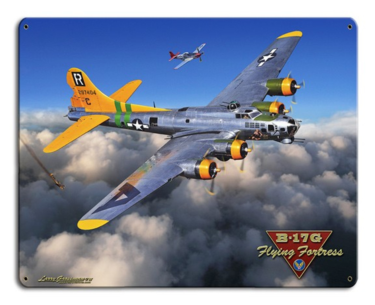 B 17g Flying Fortress Metal Sign Pin Ups For Vets Store