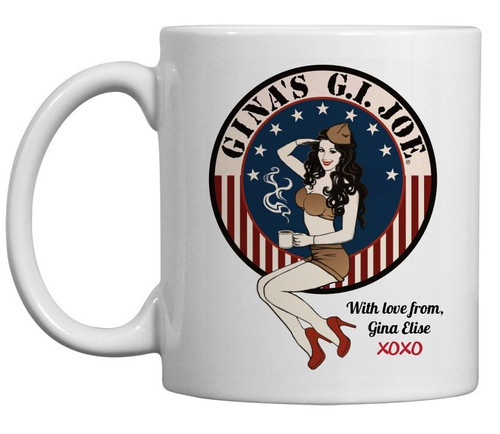 "Gina's  G.I. Joe" Ceramic Mug
