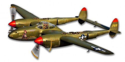   "P-38 Lighting"  Metal  Cutout 