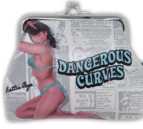 Bettie Page Blue Centerfold Purse (1,035 MXN) ❤ liked on Polyvore featuring  bags, handbags, clutches, purses, party purs… | Purses, Bettie page, Purses  and handbags