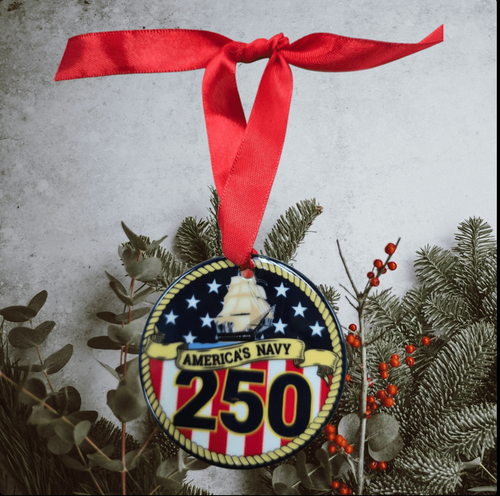 PERSONALIZED  CERAMIC***  250TH ANNIVERSARY***ORNAMENTS