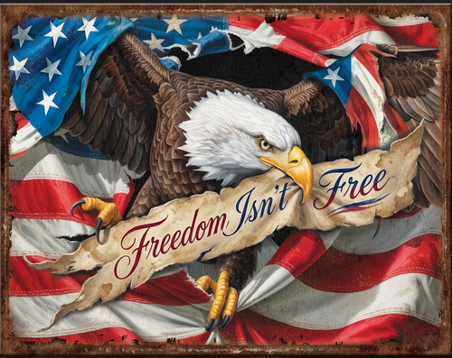 FREEDOM   EAGLE **********  METAL SIGN
