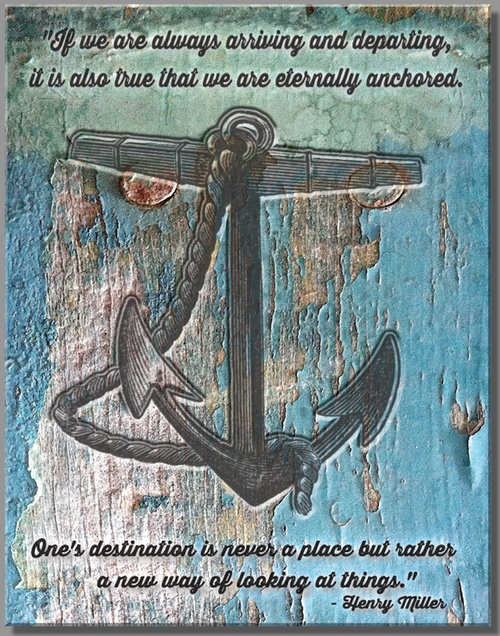 ADVICE  ON  BEING  ANCHORED ********METAL SIGN