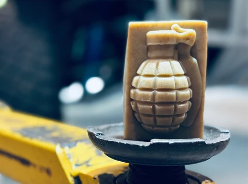Grease Gun-- Natural Mechanic’s --Grenade Soap Bar (Tea Tree, Exfoliant)