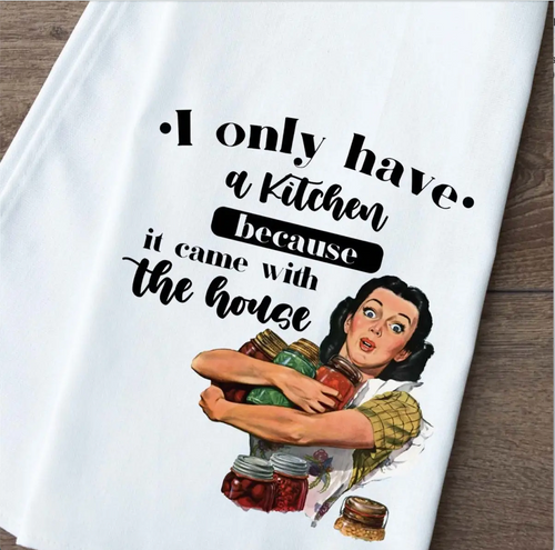 I'M NOT A DOMESTIC GODDESS---KITCHEN TOWEL