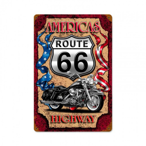 "AMERICA'S  HIGHWAY"  METAL  SIGN 