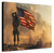  U.S. COMBAT FLAG --SACRIFICE & PRIDE ---CANVAS  PRINT