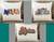 AMERICA  PILLOW   CANVAS   COVERS-------18 inches  BY 18 inches